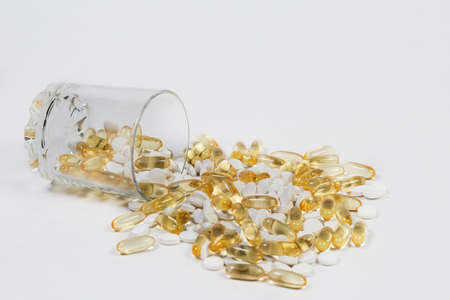 Various useful vitamins for immunity and good healthの写真素材