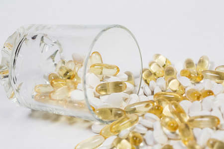 Various useful vitamins for immunity and good healthの写真素材