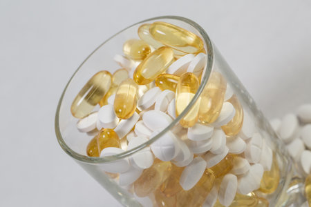 Various useful vitamins for immunity and good healthの写真素材
