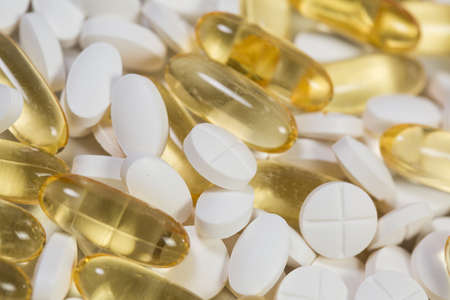 Various useful vitamins for immunity and good healthの写真素材