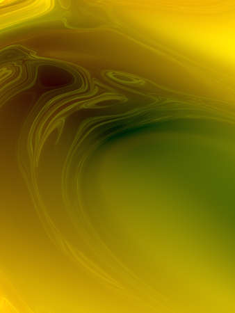 Bright liquid abstract background with wavy streaks, tints and glow. 3D illustration, 3D rendering.
