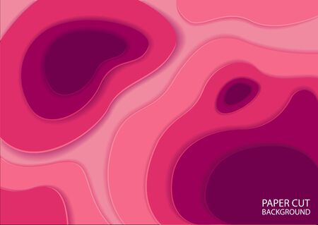 Paper cut abstract background. Realistic relief in origami style. Vector illustration design.のイラスト素材