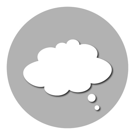 Comic speech bubble sign icon. cloud button. vector. isolatedのイラスト素材