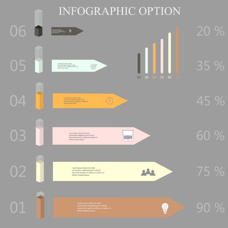 infographics achieve these goals through teamwork to achieve a resultのイラスト素材