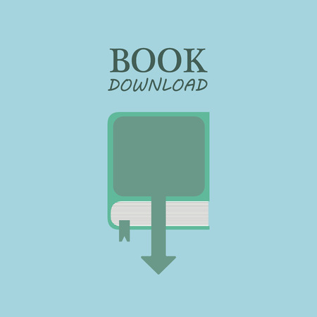 Icon download books onlineのイラスト素材