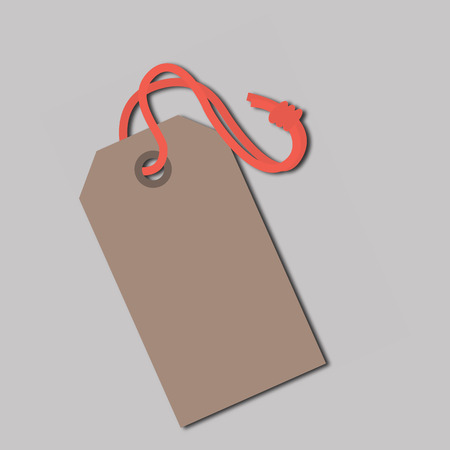 shopping labelのイラスト素材