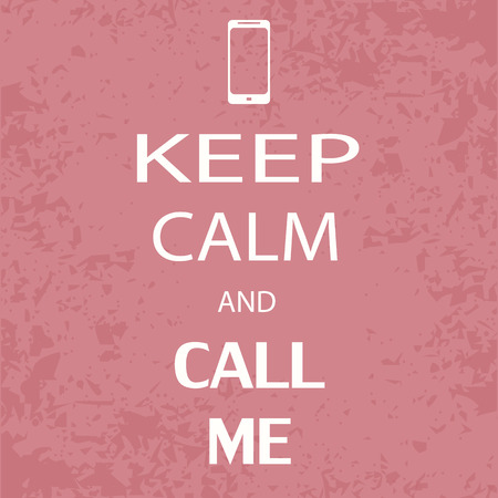banner keep calm and caal meのイラスト素材