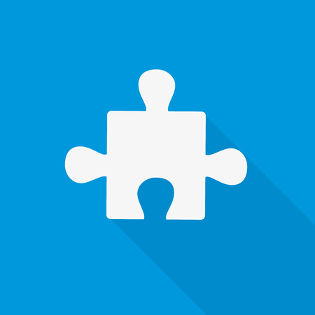 Puzzle icon. Flat design style modern illustrationのイラスト素材