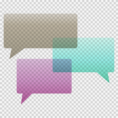 dialogue bubbles on a stylish background. のイラスト素材