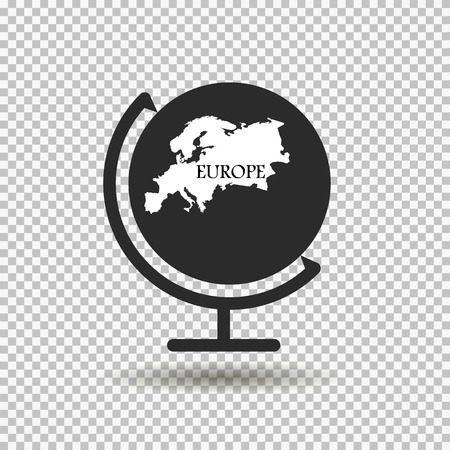 Globe with the mainland. Europeのイラスト素材