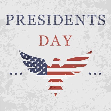 presidents day background with eagleのイラスト素材
