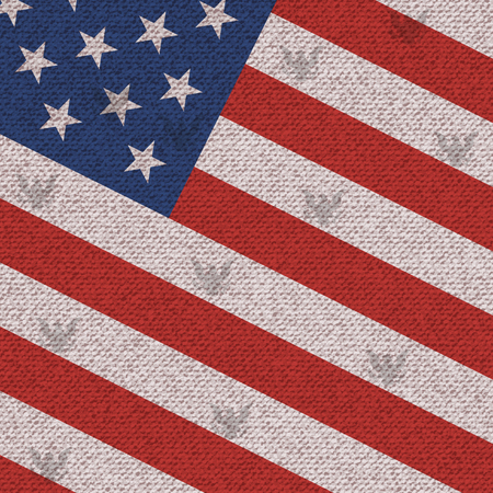 American Vintage Flag Background.のイラスト素材
