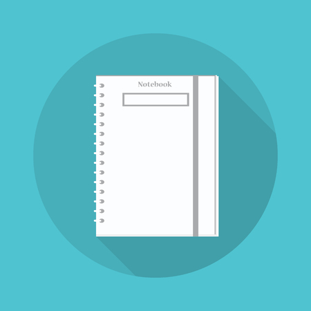 Notebook mockup, with place for your image, text or corporate identity details.のイラスト素材