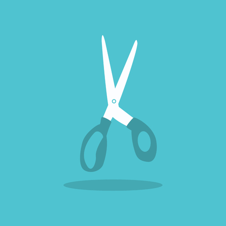scissors icon for web design in flatのイラスト素材
