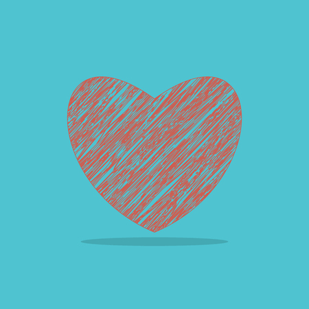 Heart paint cartoon designのイラスト素材