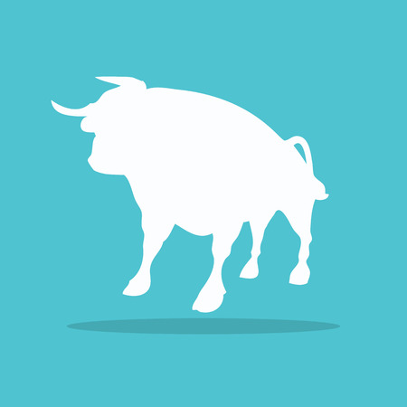 Bull icon for web designのイラスト素材