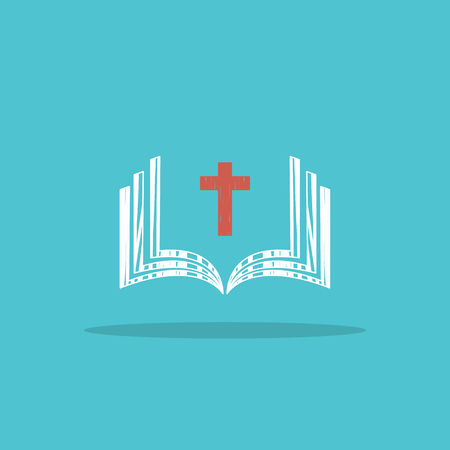 Bible Church logo. the name of the mission. Bible Society.のイラスト素材