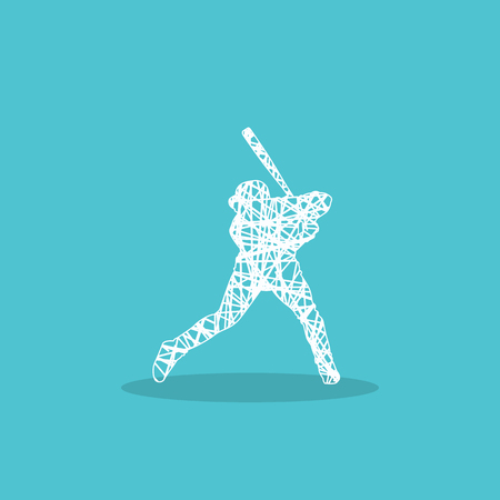 Baseball player for web design.のイラスト素材