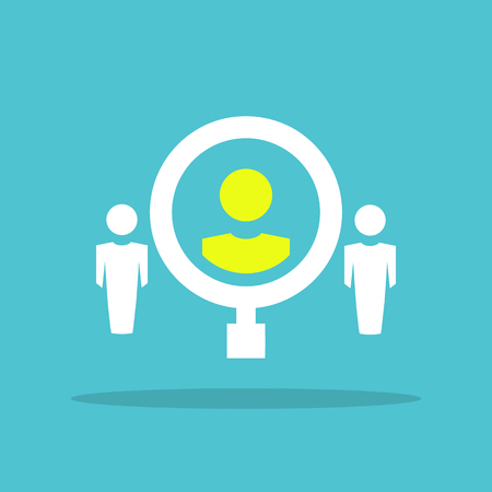 Search for talent with ideaのイラスト素材