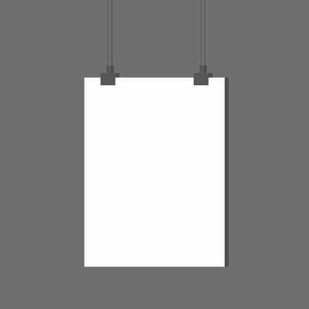Hanging sheet for web designのイラスト素材