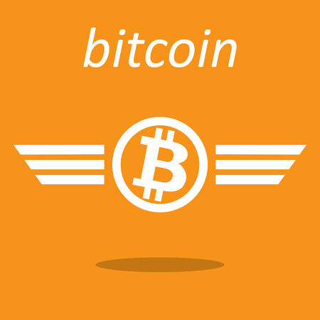 Bitcoin web logo for your designのイラスト素材