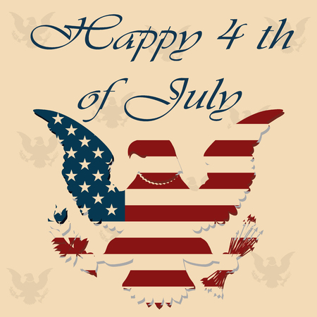 Happy independence day. 4 th of Julyのイラスト素材