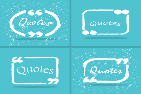Set of quotes for web designのイラスト素材