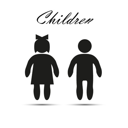 Children logo for web designのイラスト素材