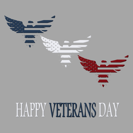 American Eagle. Veterans Day background for web designのイラスト素材