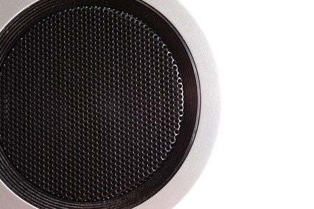 The amplifier of a sound on white background,saved pathの写真素材