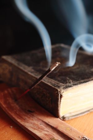 smoke,focus on foregroundの写真素材