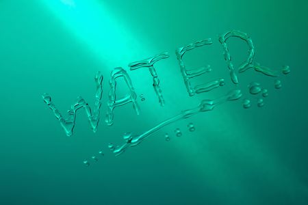 Drops of water on a mirror