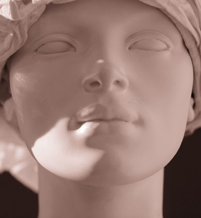 plastic dummy,sepia,shallow DOFの写真素材