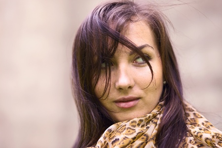Portrait of the young woman.の写真素材