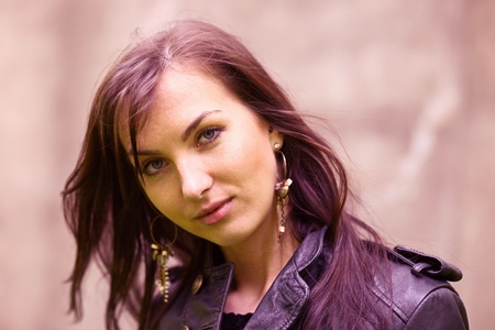 Portrait of the young woman.の写真素材