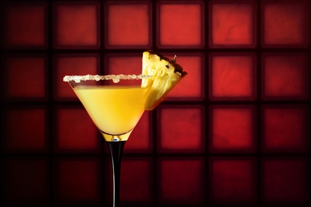 glass with  cocktail on a dark background.の写真素材