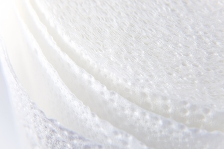 white paper towel, macro shot.の写真素材