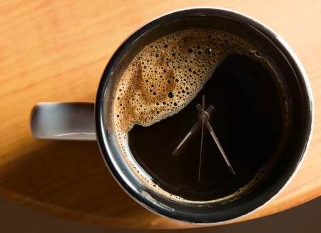 Time to drink coffeeの写真素材
