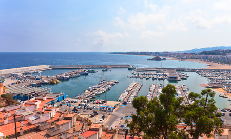 Mediterranean coast of Spain, Costa Brava , Blanesの写真素材