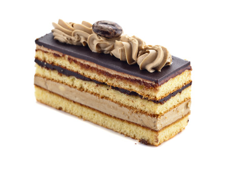 Coffee cake isolated on a white background