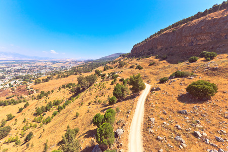 road in the mountains in the North of Israel