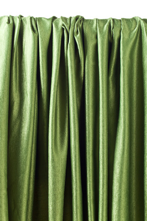 Smooth elegant green satin or silk .Cloth texture can use as background. Luxurious background design.の写真素材