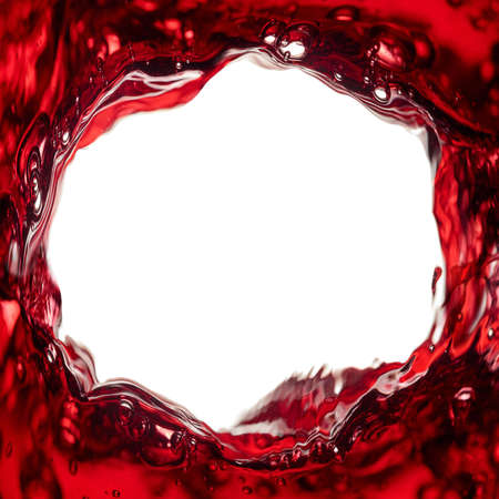 Red wine background, abstract splashing. Copy space for your text.の写真素材