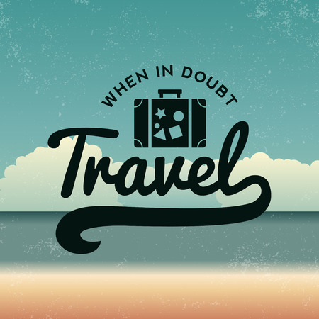 summer emblem on beach background with grunge textureのイラスト素材