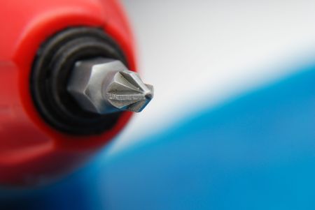 A macro of the cordless manual drillの写真素材