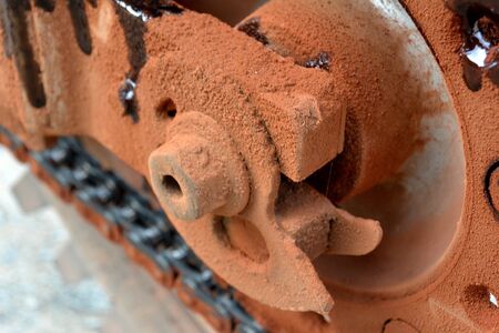 orange yellow dust on enduro motorcycle in jungle cambodia.の写真素材