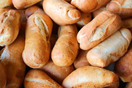 French small crunchy baguetteの写真素材