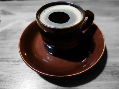 Brown mug of hot coffee 5の写真素材
