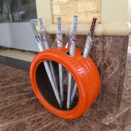 Umbrella storage deviceの写真素材