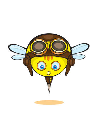  emotional bee face iconsのイラスト素材